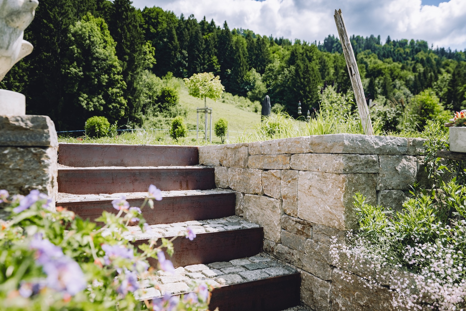 Treppe aus Naturstein